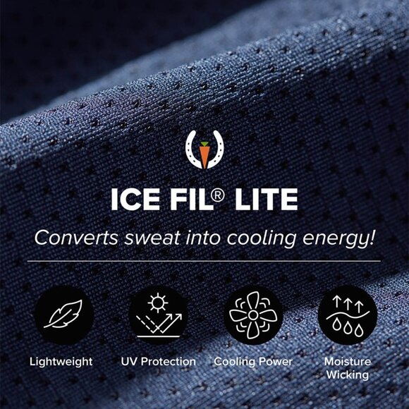 Kerrits Ladies Ice Fil Lite Long Sleeve Shirt - Navy - Picture 4 of 8